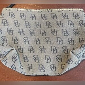 Dooney & Bourke Black and Gray Monogram Pouch